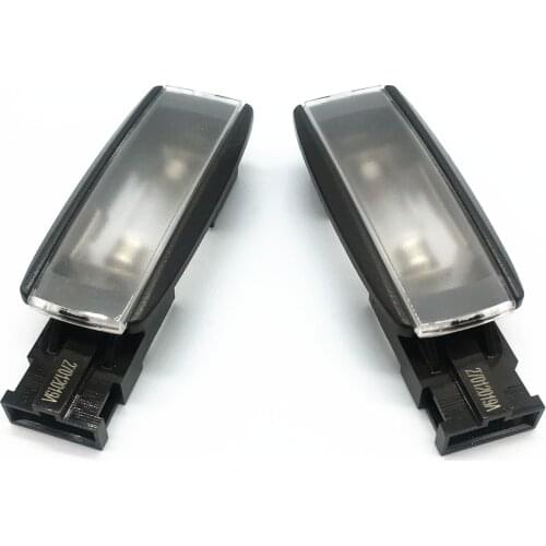 2pcs Black Car Interior Dome Lamp Reading Light Makeup Mirror Lights For VW Passat B6 B7 Golf 5 MK6 MK7 CC Polo 1KD 947 109A