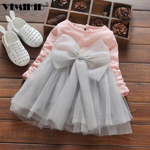 VIMIKID sleeve dresses of the girls Baby boomers bitter fleabane bitter fleabane princess dress childrens wear a undertakes