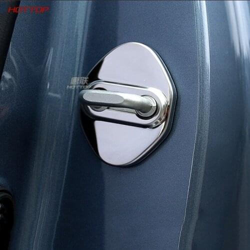 For Toyota Prius 50 Series 2016-2019 Anti-Embroidery Stainless Steel Door Lock Lock Protective Cover Limiting Device Cover