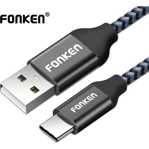 FONKEN 3m 2m 1m Type C USB Cable Quick Charge USB C for Phone Charging Cord Fast Charger Tipo C Android Mobile Usbc Data Wire