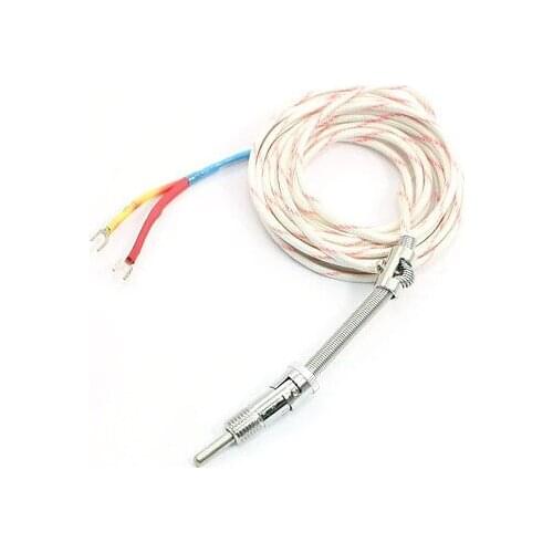 4M Cable 0-400 Degree Celsius Tension Spring Sleece E Type Thermocouple