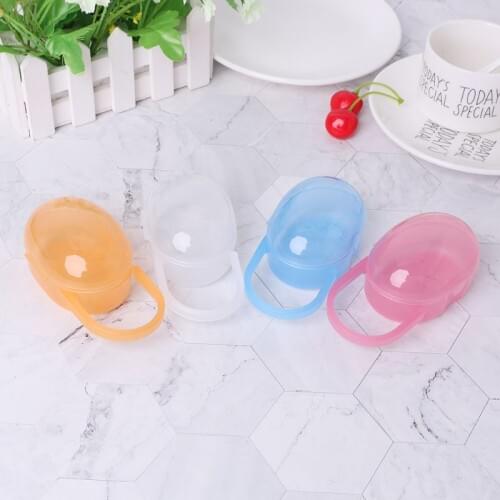 Baby Nipple Container Box Plastic Pacifier Case Soother Cases Organizer Storage Portable Transparent Newborn Outdoor Travel Carr