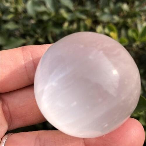 35-40mm Beautiful Natural White Selenite Ball Crystal Stone Gemstone Great for Meditation Home Decoration Chakra Reiki Stone