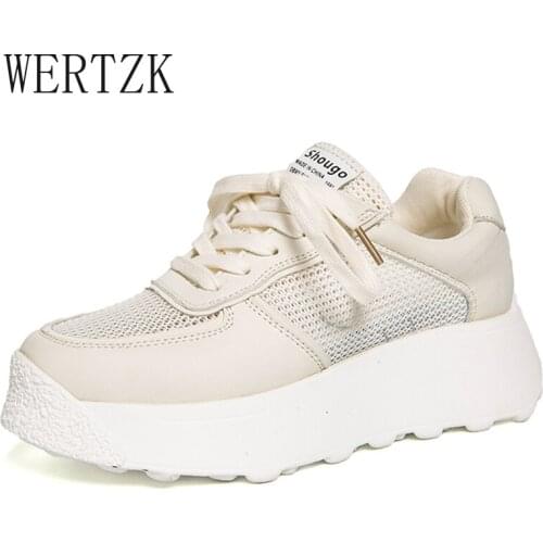 Women Sneakers 2021 Spring Summer Mesh Breathable Casual Walking Vulcanized Shoes Woman Fashion Designer Flat Platform Sneakers