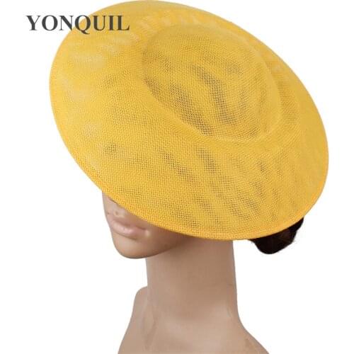 Round Solid Copy Sinamay Fascinator Base 27 CM DIY Hair Accessories Millinery Saucer Material Party Event Occasion Millinery Cap