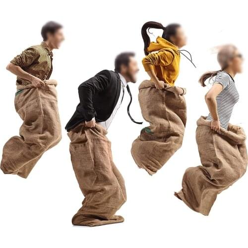 Coffee Potato Burlap Jute Storage Bag Sacks Kids Game Race Seed Store Bags Crop Storage Bag SandBaggy Household Wondeful