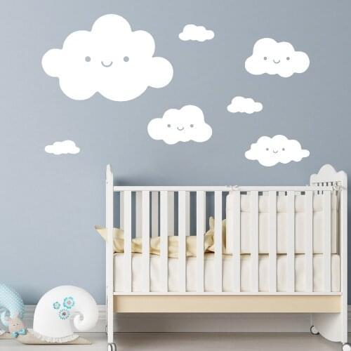 Lovely Clouds Wall Sticker Wall Decor Home Decoration For Babys Room Kids Room Decoration Wall Decals Sticker Murals