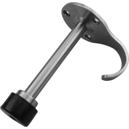 Wall Amount Door Top Changing Room Door Stopper With Hook Stainless Steel 304 Extension Door Stop Door Accessories