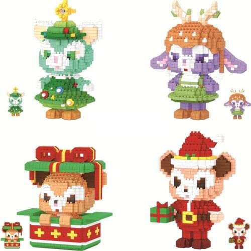 The new Disney stardew Carton model little blocks puzzle toys for childrens Christmas gifts