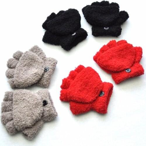 New for 5-11 years old childrens winter warm gloves boys girls kids gloves