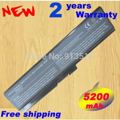 NEW 6Cell Laptop Battery For TOSHIBA Satellite L645 L655 L700 L730 L735 L740 L745 L750 L755 PA3817 PA3817U Free shipping