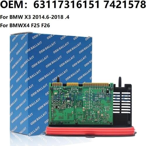 ​NEW OEM For BMW X3 X4 F25 F26 XENON LED Module Ballast Headlight Control 63117316151 7421578