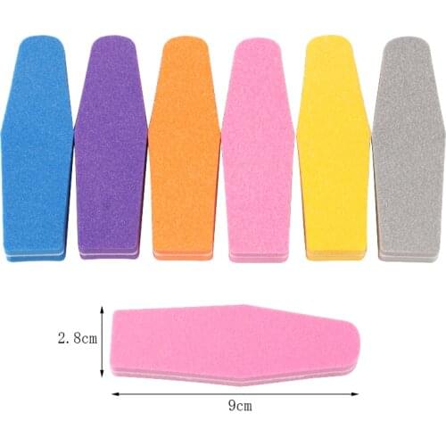 10Pcs/lot Professional Mini Nail Files Colorful Sponge Buffer Block 100/180 Double Sided UV Gel Polisher Manicure Tools Set