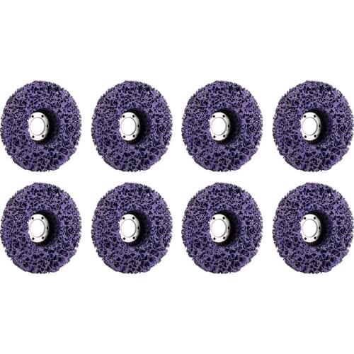 8Pcs 125Mm Poly Strip Disc Abrasive Wheel Paint Rust Remover Clean Grinding Wheels for Durable Angle Grinder