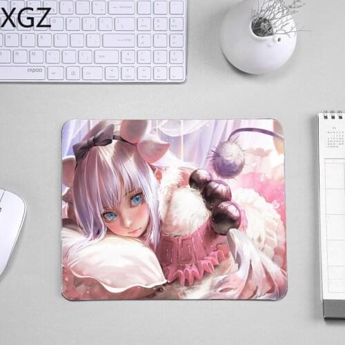 XGZ Hot Japanese Anime Comic Mousepad Miss Kobayashis Dragon Maid Kanna Kamui Cute Girls Dragon Pattern Mouse Pads Mat for Mat