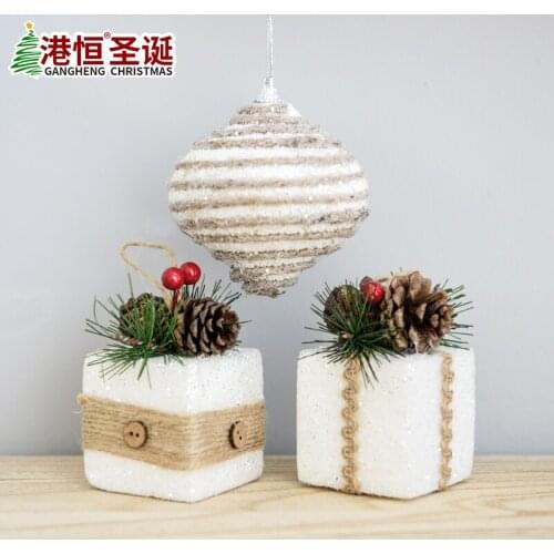 Christmas Tree Decoration pendant white Christmas ball decoration hanging ball shopping mall window Christmas decoration scene