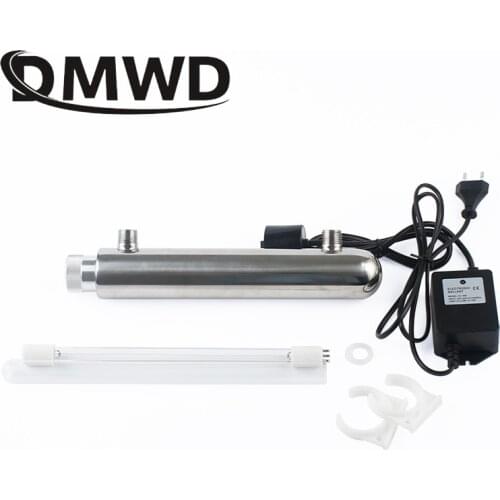 Stainless Steel UV Water Ultraviolet Tube Lamp Direct Drink Disinfection Treatment Filter Aquarium Fish Tank Purifier Cleaner