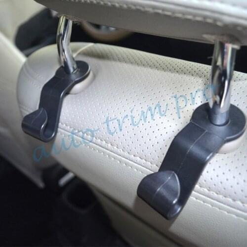2PCS Black Universal Car Vehicle Seat Hook Purse Bag Hanging Hanger Holder Accessories
