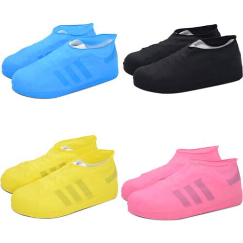 Waterproof Rain Gear Shoe Covers for Traveling Durable Water Resistant Non Slip Recyclable Stretchable Overshoe fits Men Women