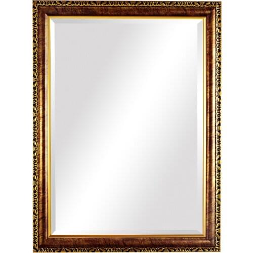 High End Vintage Classical European Waterproof Led Light Mirror For Bathroom Hotel 60*80cm Defog Touch Switch Mirror Light 1198