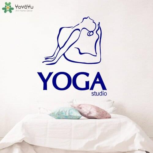 YOYOYU Wall Decal Yoga Studio Symbol Art Mural Wall Stickers Meditation Room Decoration Buddha Modern Design Girls Decor CT731