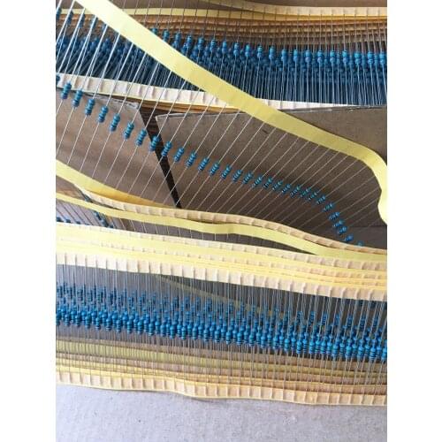 1/4w 1.5M 4.7M 5.6M 6.2M 6.8M 7.5M 8.2M 12M ohm 0.25w 100% original Fixed Resistor Metal Film Resistors Resistance +/-1% 1000pcs