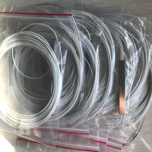 10pcs/lot 1x2 1x4 1x8 1x16 fiber optic PLC splitter without connector cable 0.9mmMini Blockless 2,4 Ports PLC Splitter