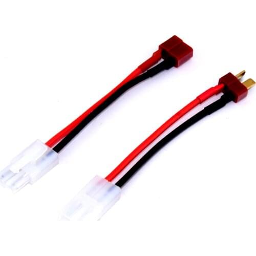 2PCS/Set Battery Wires connectors Tamiya Female Connector Turn to T Male and Tamiya Connector turn to T Female