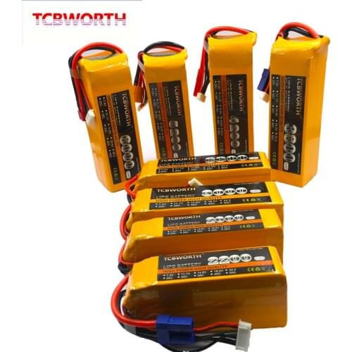 5S 18.5V RC Toys LiPo Battery 2200 3300 3800 4200 5200 6000 10000 16000mAh Batteries 5S For RC Airplane Quadrotor Car Boat Drone