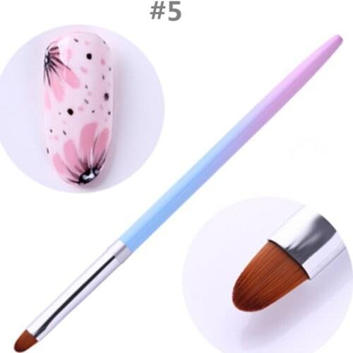 1pcs Acrylic Nail Brush Drawing Painting Liner Brush Gradient Sponge Pen UV Gel Nail Art Brushes Kit Manicure Phototherapy Tools