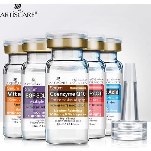 ARTISCARE anti aging & anti winkles serum SET/5pcs whitening and moisturizing face care hyaluronic acid essence for skin care