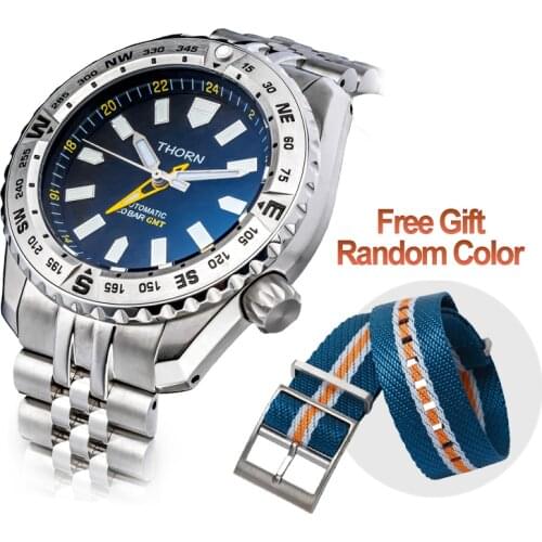 New Arrival Sports Self-winding Chronograph Bezel Men Mechanical Watch Stainless Steel Jubilee Bracelet Automatic Diving Watch