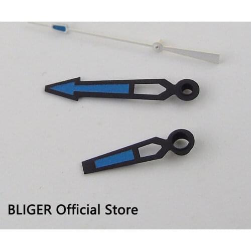 Black edge blue colors watch hands fit for MIYOTA 8215 Mingzhu 2813 Automatic Movement H38