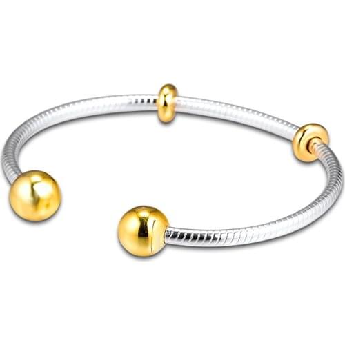 GPY Bracelet Snake Chain Open Bangle Bracelets Women Pulseira Feminina Masculina Pulseras Mujer Silver 925 Sterling jewelry