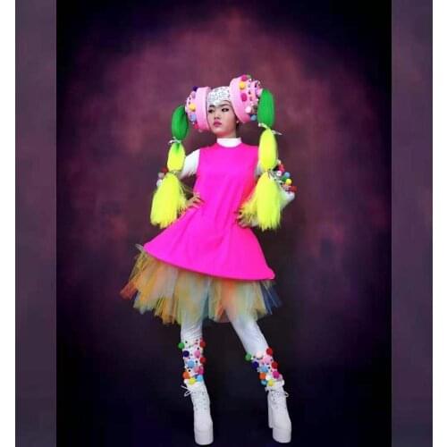Shopping mall paradise show costume Carnival costumes candy girl amusement park performance wear sweet girl clothing