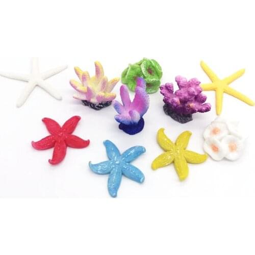 Resin Coral Decoration Colorful Fish Aquarium Decoration Artificial Coral for fish Tank Resin Ornaments