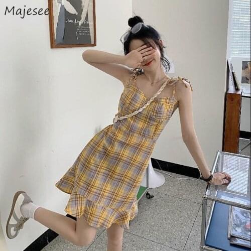 Majesee Summer Dresses In A Cage