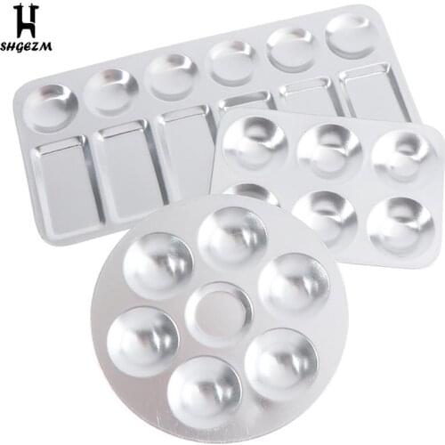 Metal Painting Model Mixing Color Tray Paint Palette Coloring Tool Accessories