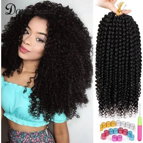 Ombre Hair Crochet Braid 14 inch Marley Braids Synthetic Braiding Hair Extensions Braids Curly Crochet Hair Women Locs Twist