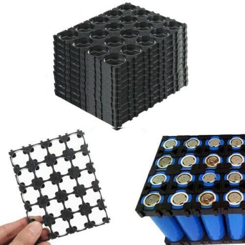 50Pcs 4x5 Cell 18650 Batteries Spacer Radiating Shell Plastic Holder Bracket