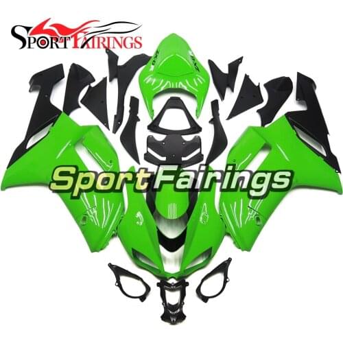 Motorcycle Complete Fairing Kit For Kawasaki ZX6R ZX-6R 636 2007 2008 ABS Plastic Injection Bodywork Cowling Green Black Carenas
