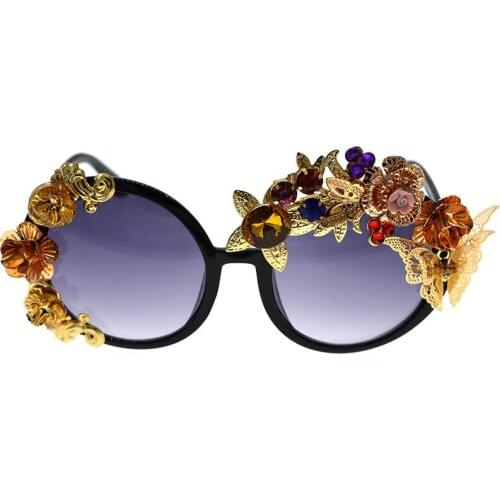 New Design Sunglasses Women Baroque Retro Elegant Ladies Sun Glasses Female Eyewear Summer Oculos De Sol Shades