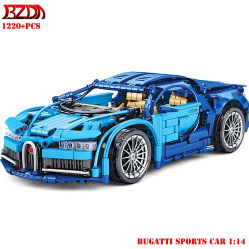 SEMBO Sports Car Series 1:14 speed champions Pull Back Sports Car MOC Super Cars Racing Model Building Blocks Toys For Boys Gift