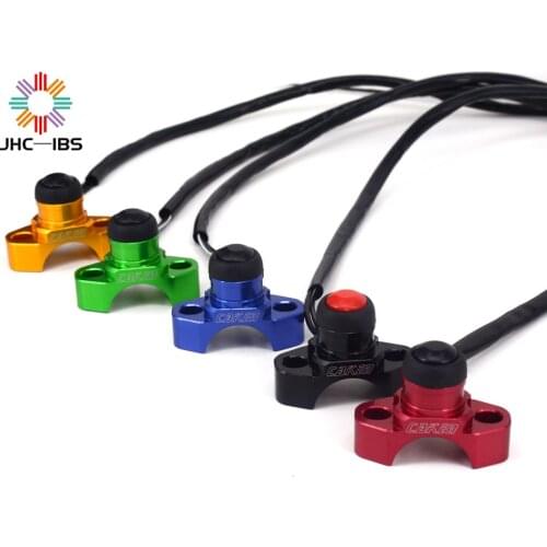 Motorcycle Universal Kill Switch Stop Start Button With Rotating Bar Clamp For KTM HONDA KAWASAKI SUZUKI YAMAHA YZF EXC SX RM