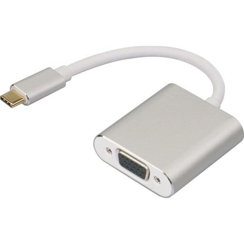 High quality New USB 3.1 to VGA Type-c to VGA suitable for MacBook cable adapter