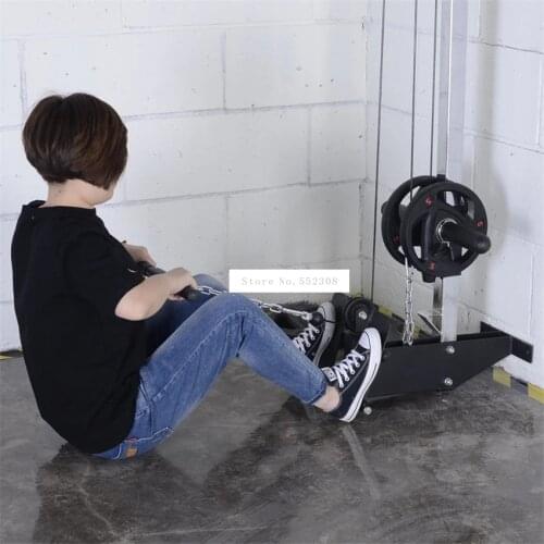 WLM801 Wall Mounted Up and Down Pull Resistance Band Training Device For Back Shoulder Muscle Pectoralis Rowing Pull Trainer