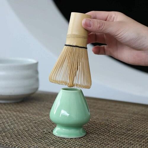 1PC Bamboo Matcha Green Tea Set Japanese Style Powder Whisk Green Tea Preparing Matcha Brush
