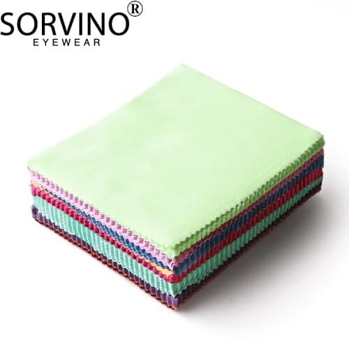 100Pcs Optional Colors Soft Chamois Glasses Cleaner Eyeglasses Microfiber Clean Cloth for Lens Camera Screen Cleaning Wipes