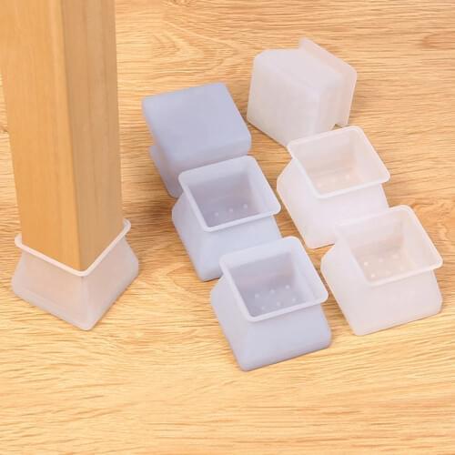 16PCS/pcs Silicone Table Chair Leg Mat Non-slip Table Chair Leg Caps Foot Protection Bottom Cover Pads Furniture Chair Leg LX-31