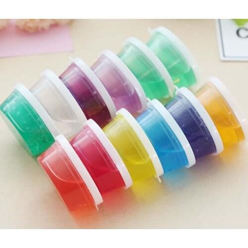 2022 DIY Glitter Slime Crystal Cloud Mud Light Plasticine Clay Dynamic Sand Lizun Handgum Antistress Playdough Putty